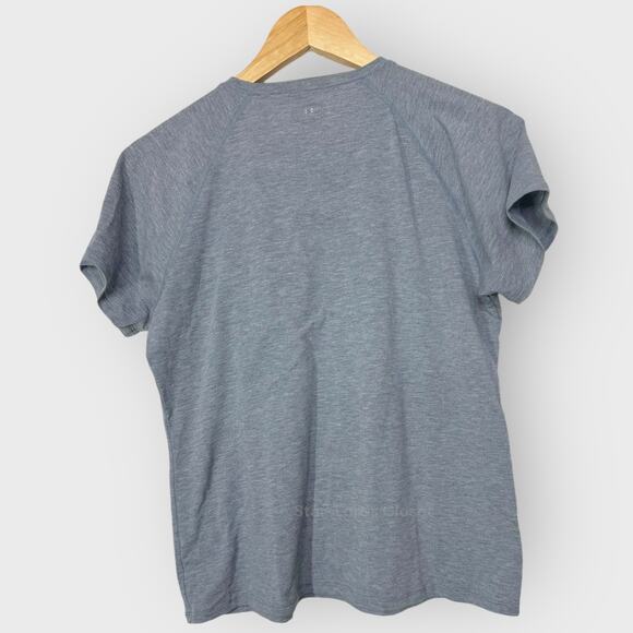 Under Armour Tech Fitness T-Shirt I Womens Large I Gray Short Sleeve V Neck Gym - Picture 6 of 6